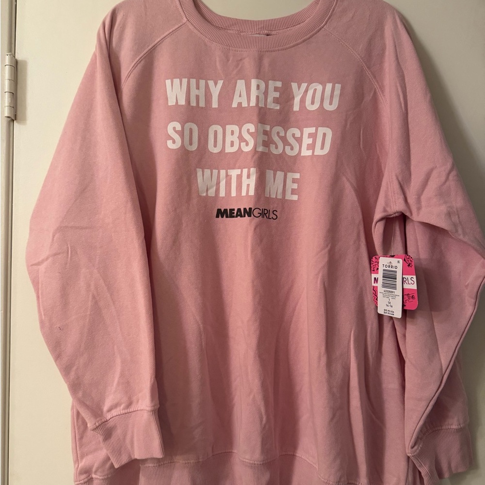 Torrid Pink Mean Girls Crew Neck Sweater